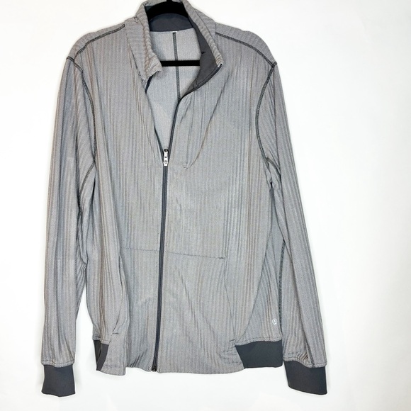Lululemon | PrePost Jacket Size Large  Heathered Herringbone Gray - Picture 1 of 4